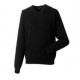 Knitted V Neck Jumper - (Black) Plain - Iveshead School